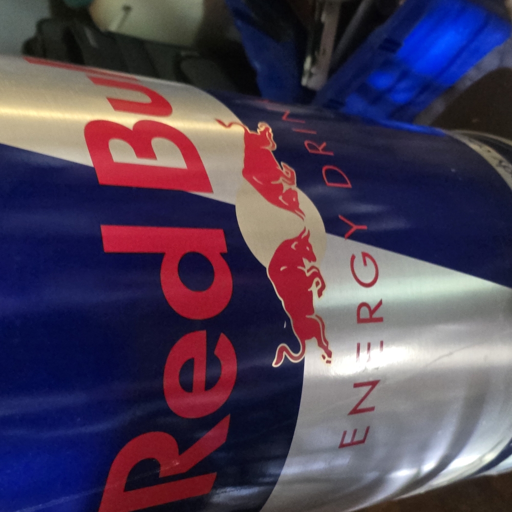 Red Bull Energy Drink Canshaped Rolling Cooler